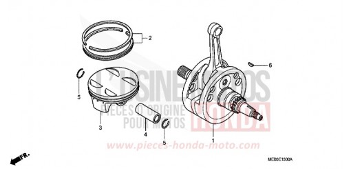 VILEBREQUIN/PISTON CRF450R7 de 2007